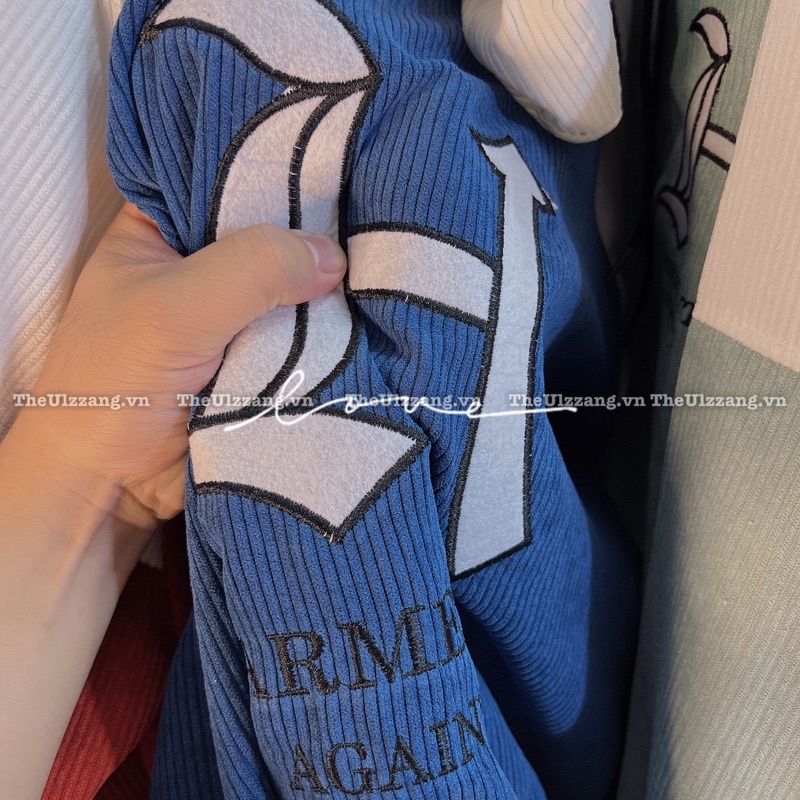 Áo khoác nam nữ nhung Tăm quảng châu form rộng nón rộng 2 lớp cài nút hàng unisex thêu " H NÓN " - NT1014