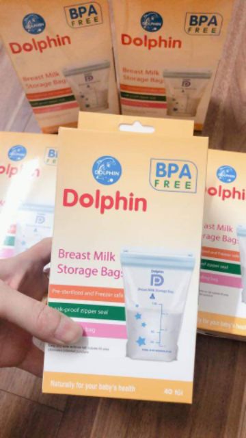 Túi trữ sữa dolphin loại 100ml