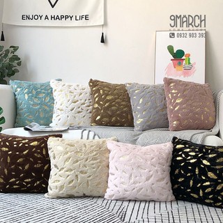 Vỏ gối vuông sofa giả lông mềm mịn 45x45 Sang trọng