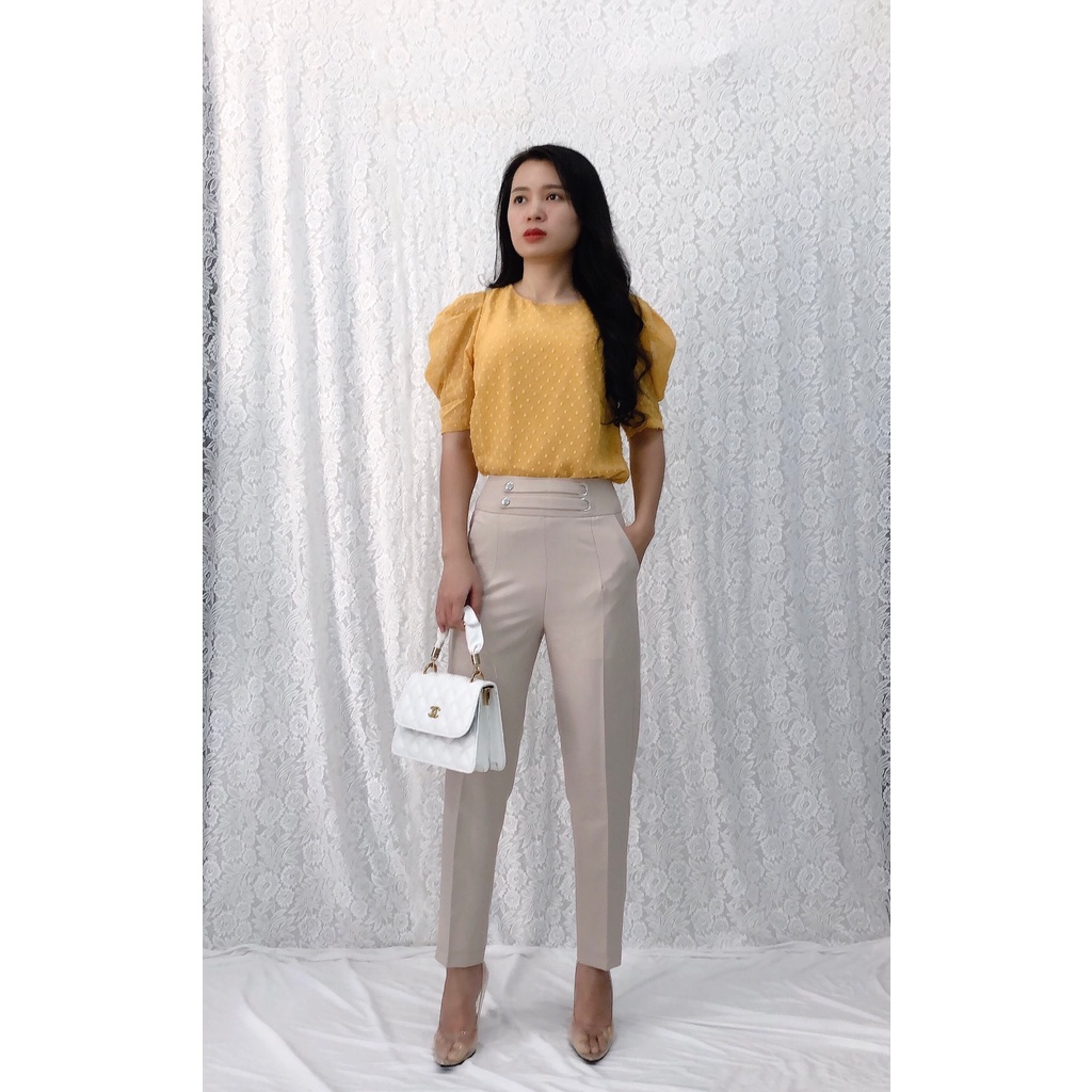 Áo voan bi tay phồng S&amp;M siêu xinh GR140 - Có 4 màu cực đẹp