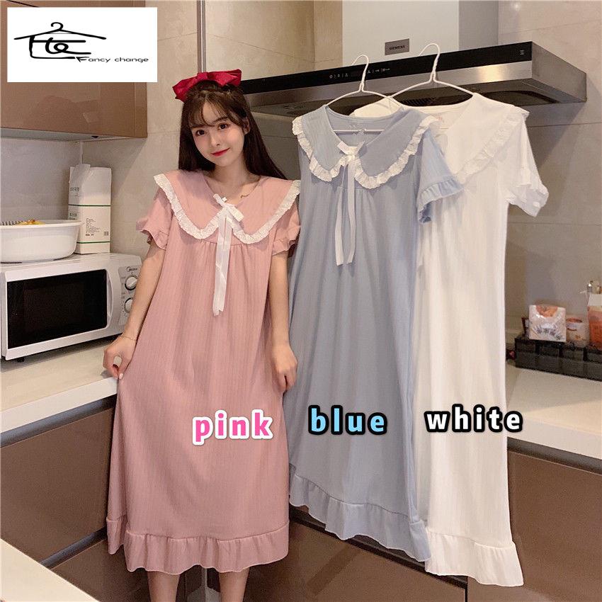 Đầm Ngủ Búp Bê Phong Cách Nhật Bản Dễ Thương Thời Trang Mùa Hè 2020 Cho Nữ