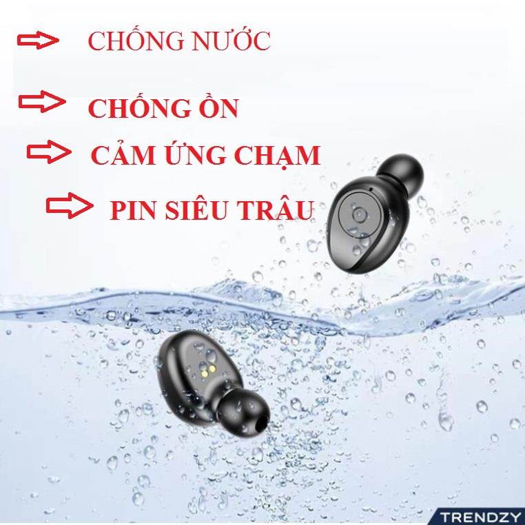 [SIÊU PHẨM] Tai nghe bluetooth, Tai nghe không dây CẢM ỨNG AMOI F9 5.0, PIN KHỦNG 3500mAh KIÊM SẠC DỰ PHÒNG [CÓ BẢO HANH