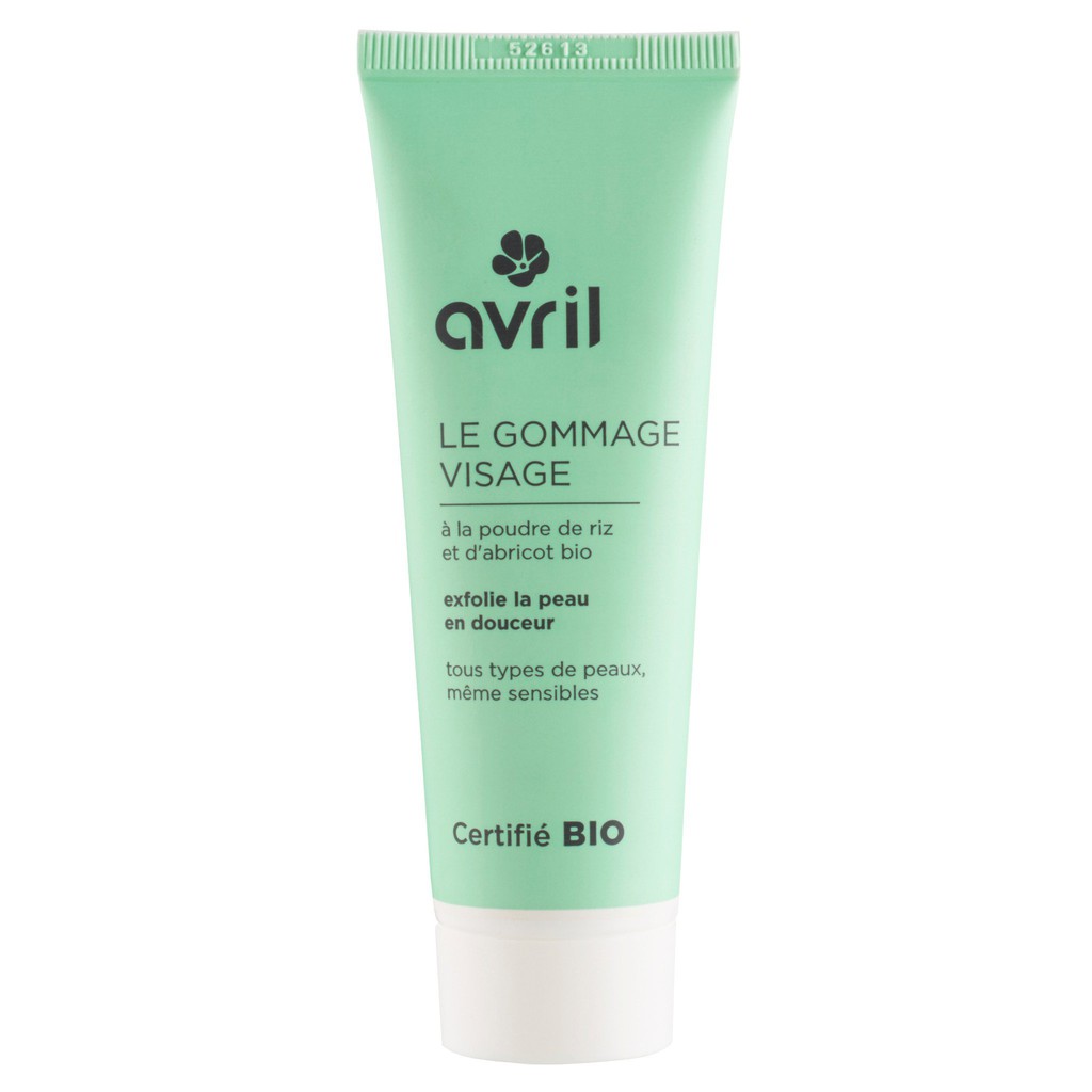 Tẩy da chết mặt hữu cơ avril 50ml