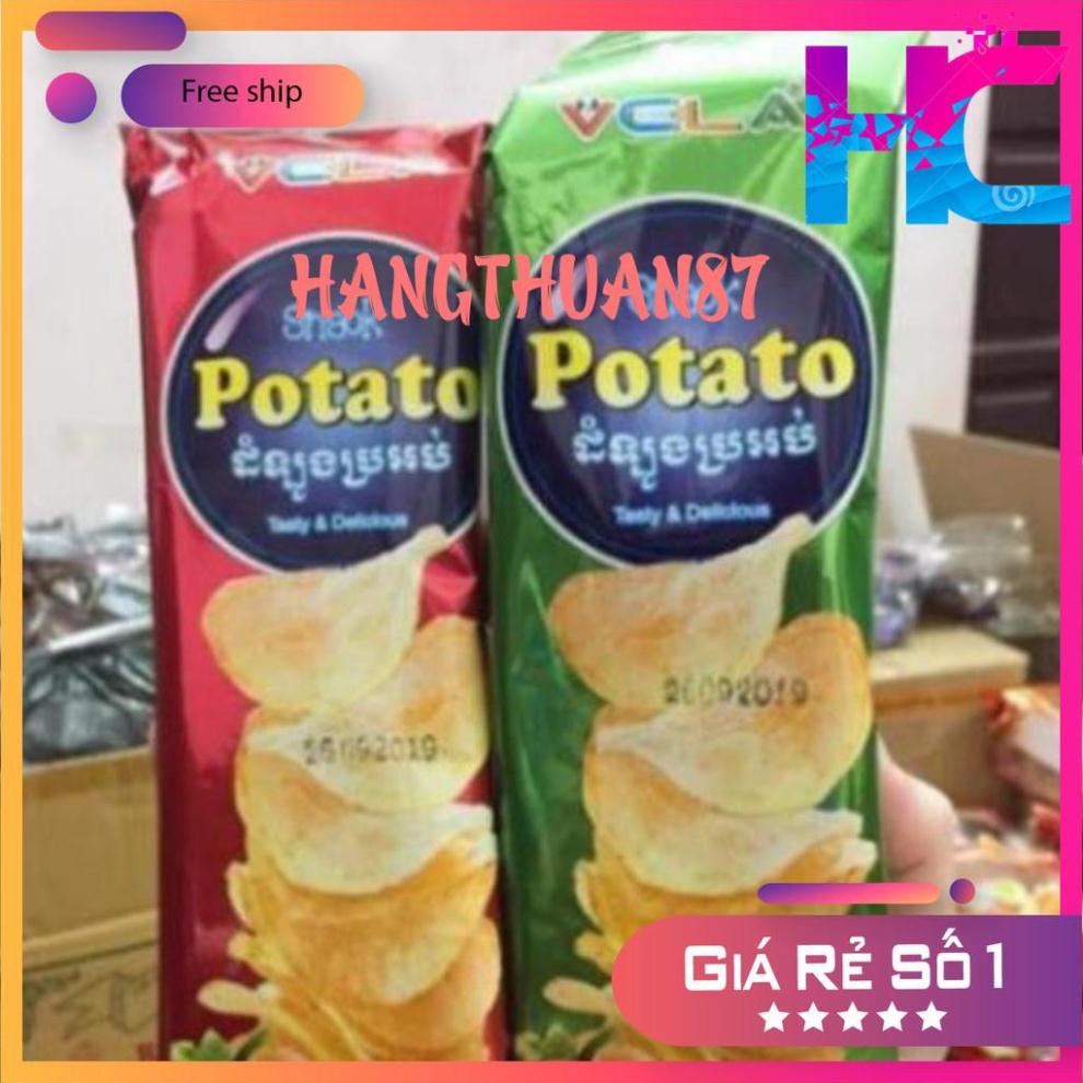 Khoai tây chiên Potato đóng túi ăn siêu ngon.