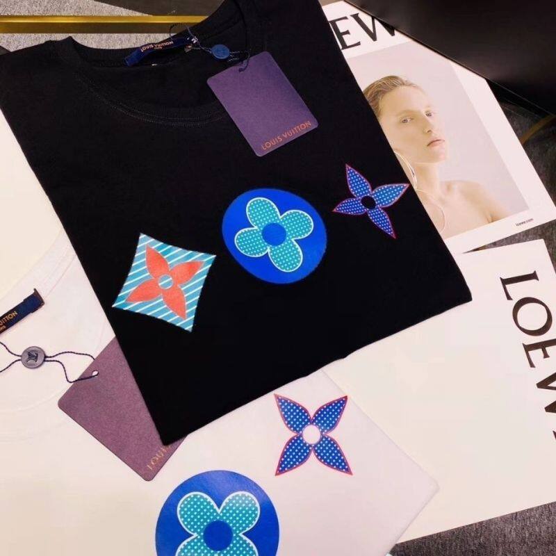 Áo Thun LV Louis Vuitton Châu Âu Cao Cấp Cùng Họa Tiết Tam Giác Cho Nam Và Nữ