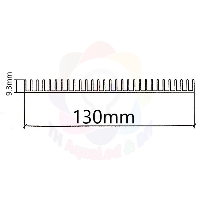 Nhôm tản nhiệt TH130 PLUS cho đèn LED thủy sinh, tản nhiệt nhanh cho các loại máng đèn LED. Kích thước 90-150cm