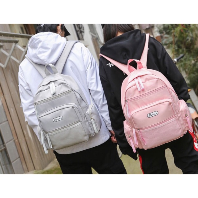 Balo phong cách harajuku siêu độc, balo chống thấm nước thích hợp đi trời mưa, nhiều ngăn có khoá kín