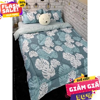 [GIẢM SỐC] SÉT 5 MÓN CHĂN PHAO SIÊU NHẸ POLY NHIỀU MẪU Lá khoai