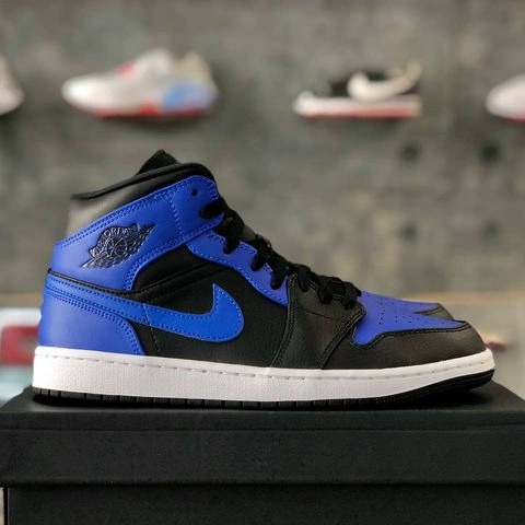 Giày chính hãng Nike Air Jordan 1 Mid 'Hyper Royal' - 554725 077