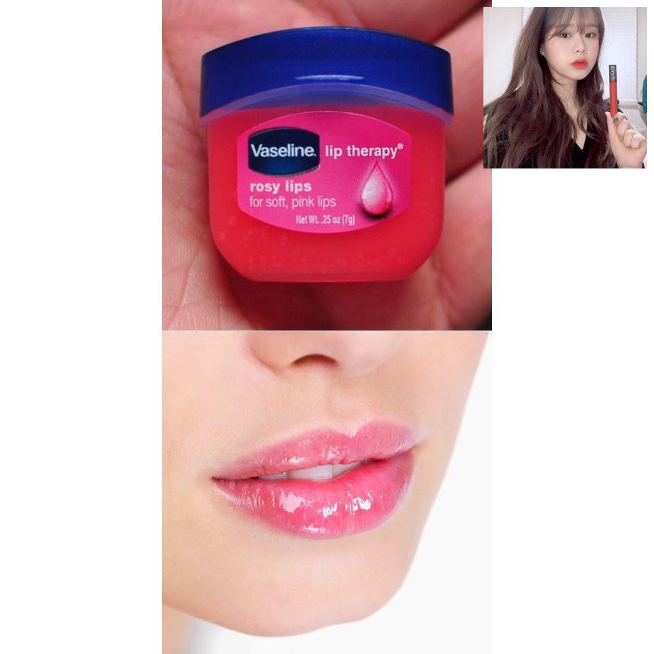 Dưỡng Môi 🌸𝑭𝒓𝒆𝒆𝒔𝒉𝒊𝒑🌸Son Dưỡng Môi Vaseline Mùi Hoa Hồng Lip Therapy Rosy 7g
