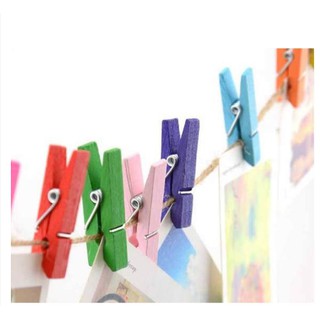 30 kẹp gỗ 3,5cm dùng để trang trí và kẹp ảnh
