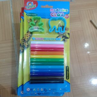 Sỉ 10 vĩ đất nặn 6 màu thái lan 500g.