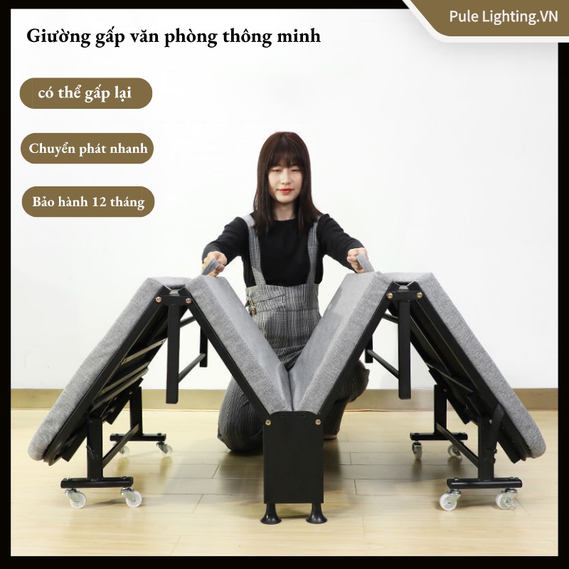 Giường gấp văn phòng thông minh phù hợp trong văn phòng gia đình-giường đơn-Bảo hành 12 tháng