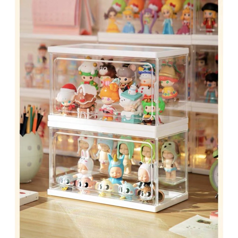 Hộp trưng bày đồ chơi 2 ngăn