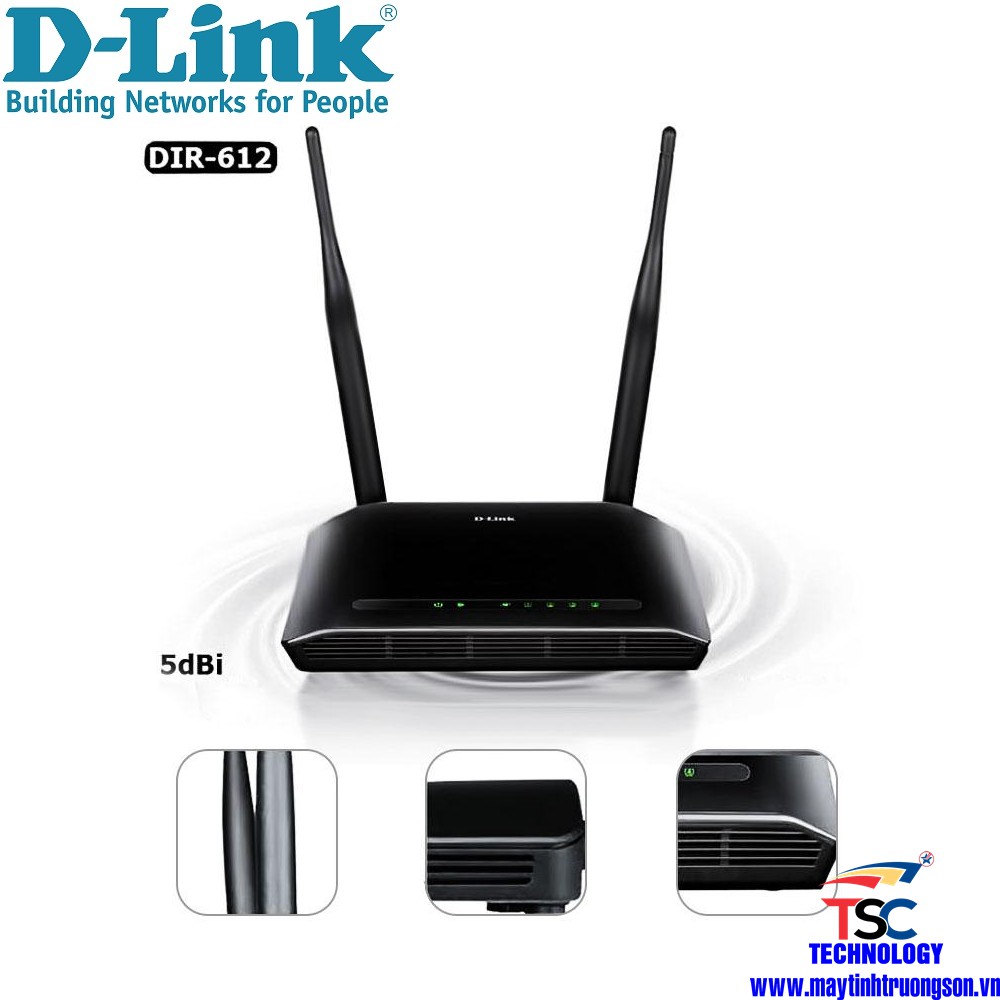 Modem Bộ Phát Wifi D-Link DIR-612 300Mbps/ DSL-2700U 150Mbps Chính Hãng Bảo Hành 24 Tháng