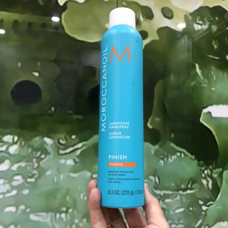 Gôm xịt giữ nếp tóc linh hoạt Moroccanoil Finish Strong Luminous 330ml