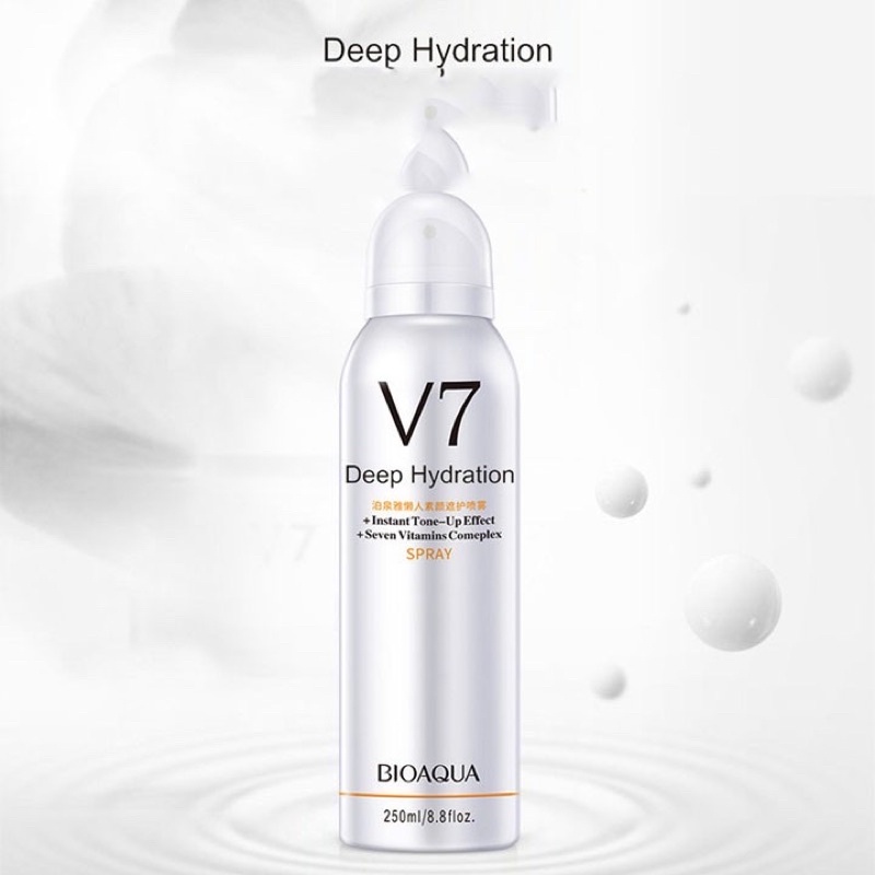 Xịt Khoáng Trang điểm chống nắng kiềm dầu V7 Toning Skin[Chống thấm nước và mô hôi]