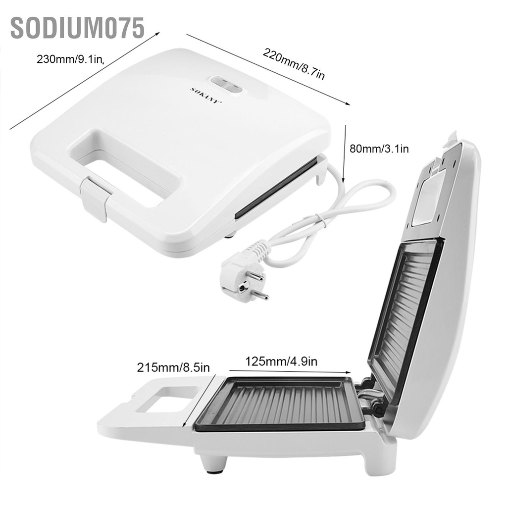 Có thể bán buôn Máy nướng bánh mì không dính điện gia dụng EU Cắm 220-240V Sodium075 Hàng giao ngay