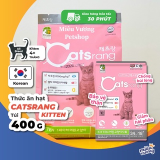 Thức ăn hạt Catsrang Kitten cho mèo con [Túi 400g]