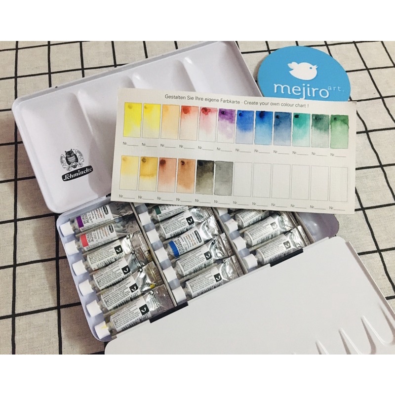 Màu nước Schmincke Horadam Pocket 18 màu 0,5ml & 1ml