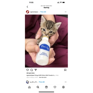 BÌNH SỮA PETAG CHO CHÓ MÈO 60ML