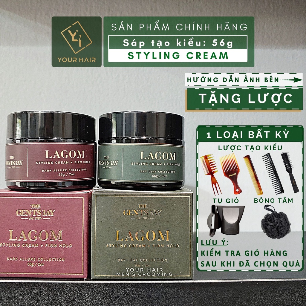 Sáp vuốt tóc The Gents Bay LAGOM Styling Creme - 56g