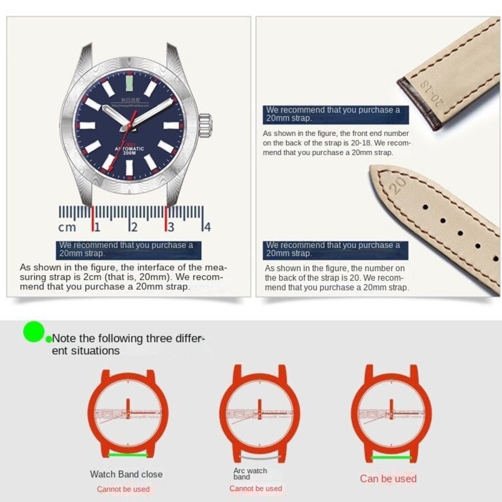 Dây Đeo Bằng Da Màu Nâu Phong Cách Vintage 12Mm 14mm 16mm 18mm 19mm 20mm 22mm 24mm Cho Tissot Casio Seiko