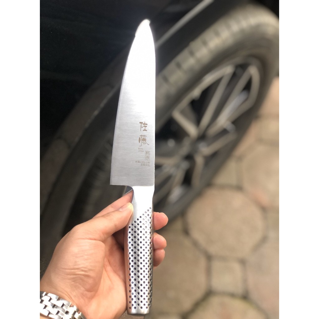 Dao Sato thép trắng nguyên khối Nhật bản