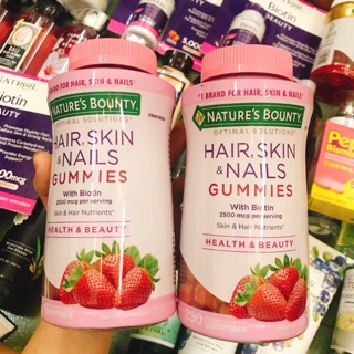 🍓🍓Kẹo hair skin nail vị dâu của Mỹ 230vien