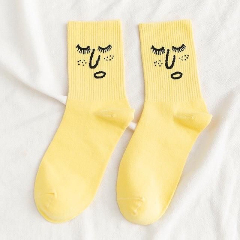 Vớ FACE SOCKS dễ thương, đầy đủ màu sắc