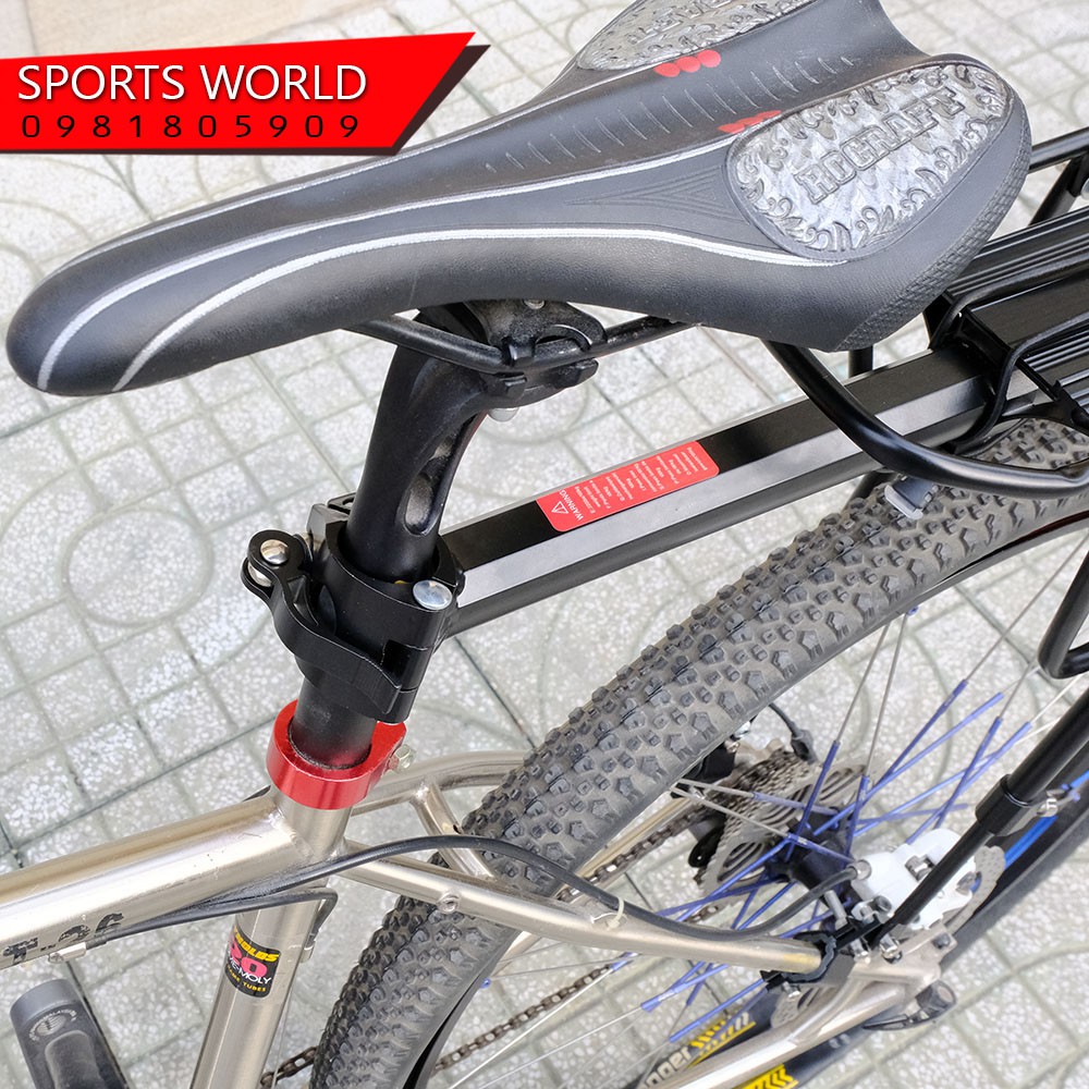 Baga gắn cốt yên xe đạp tải trọng lên đến 40kg - chất liệu nhôm