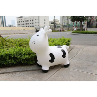 Thú Nhún Bơm Hơi Hình Bò Sữa và tuần lộc Toys House TH319-PA1814