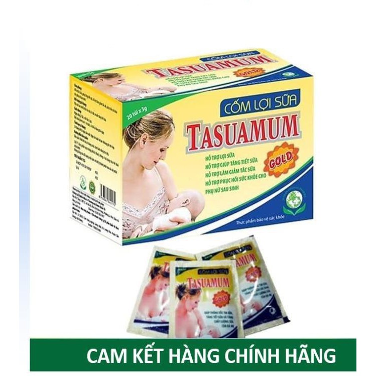 Cốm lợi sữa cho mẹ Tasuamum Gold (20 gói - 40 gói/hộp)