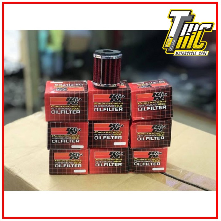 Lọc nhớt vải thép K&N cho dòng xe Yamaha Exciter Sirius Taurus R15 Fz150, Jupiter độ bền cao lọc sạch hơn zin