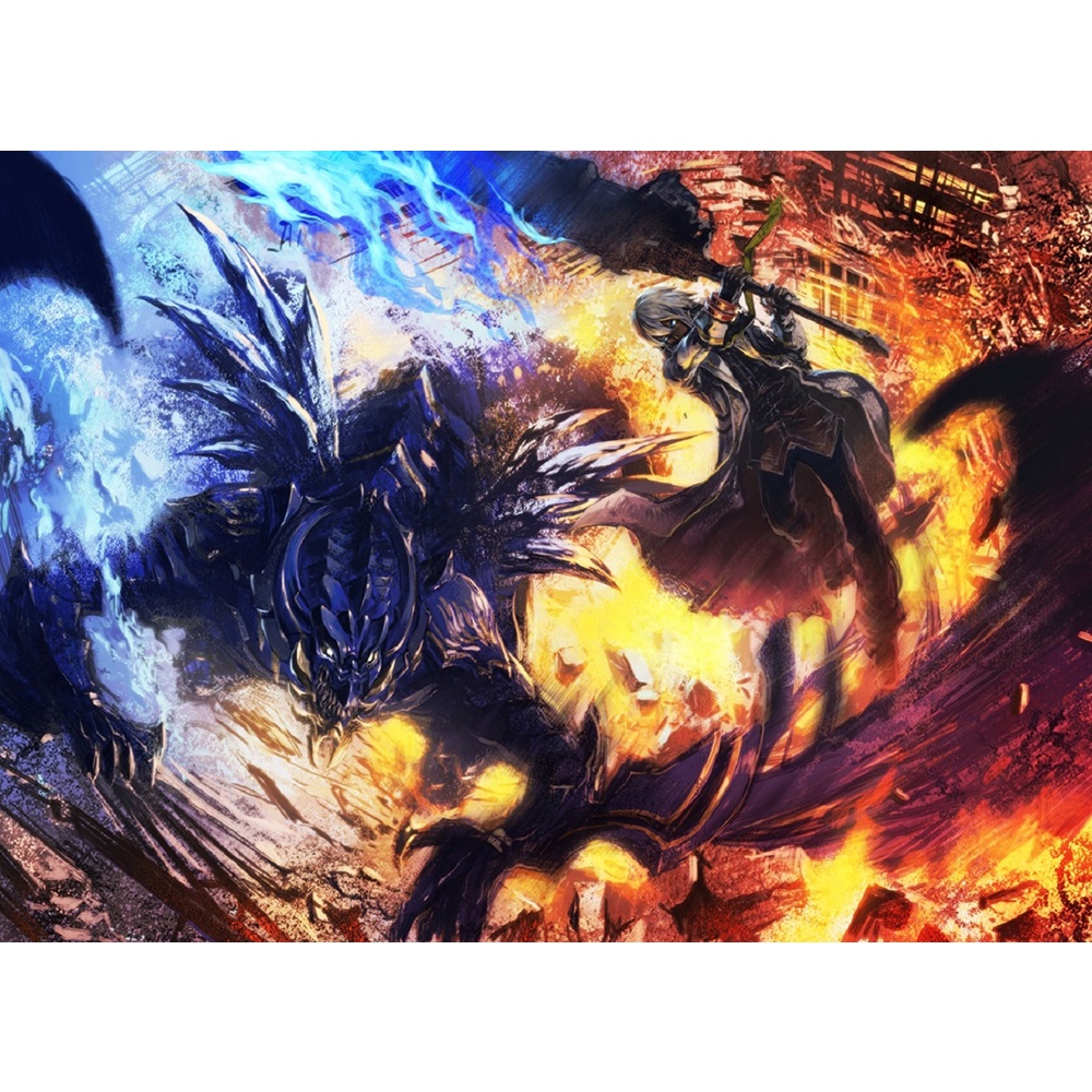 Poster A4 dán tường Anime, decal 21x30 trang trí có keo God Eater Wallpapers (1), nhận in theo yêu cầu