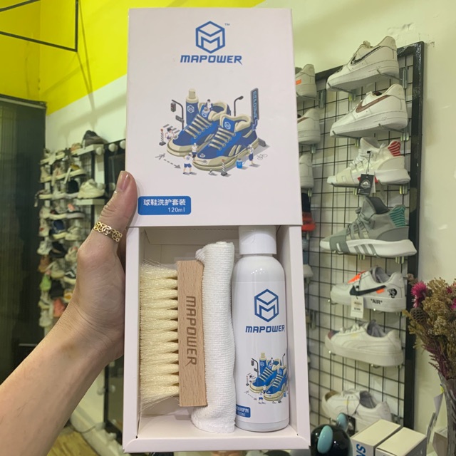 Combo bộ vệ sinh giầy siêu sạch 3món (ảnh thật + full box)