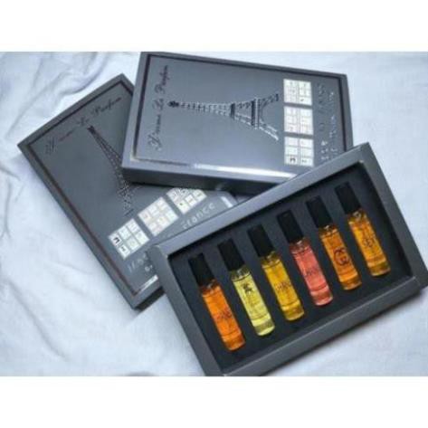 Sét 6 Chai Mẫu Thử Nước Hoa Hương Thơm Pháp Cao Cấp Dung Tích 6ml – chất khử mùi làm thơm cơ thể | Thế Giới Skin Care