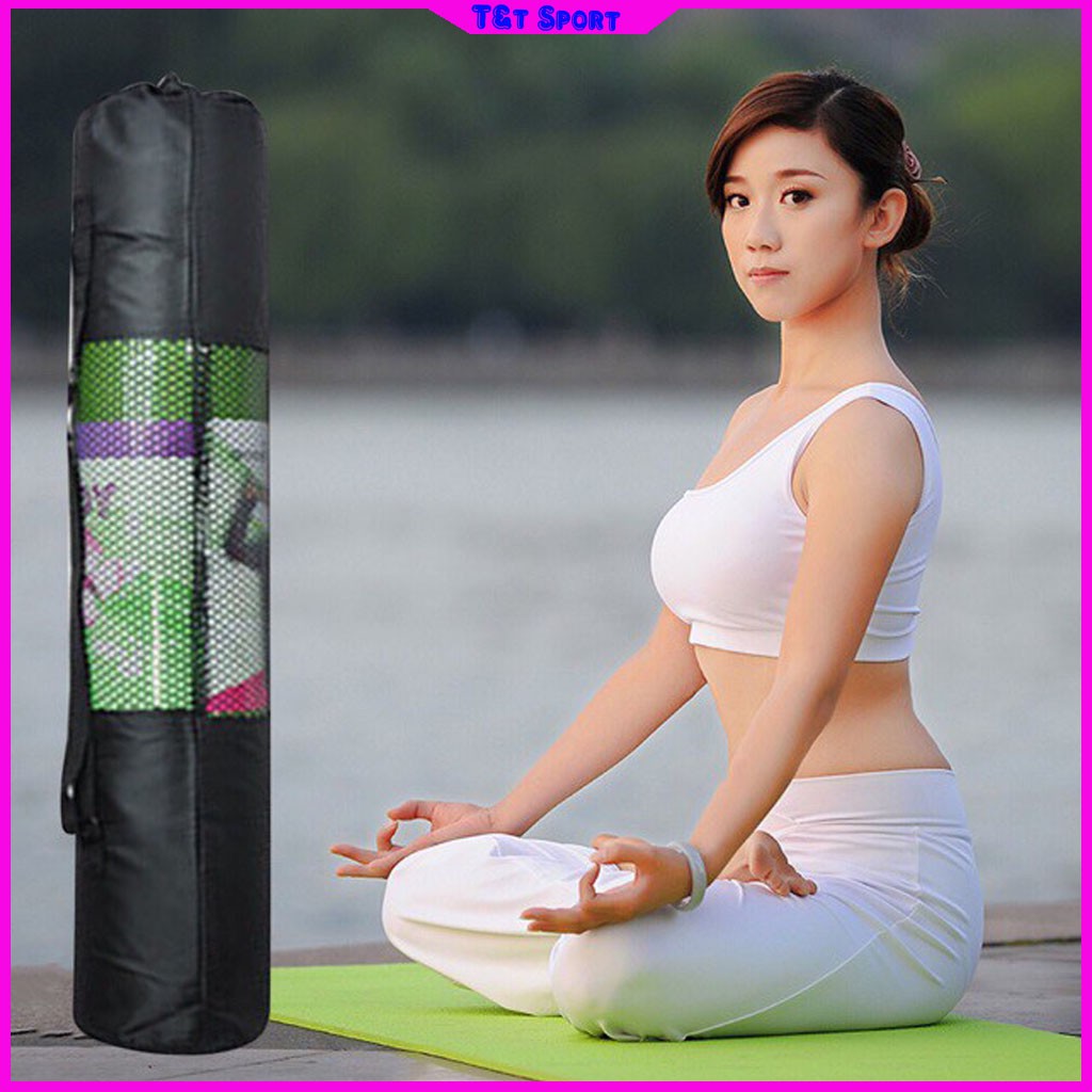 Túi Đựng Thảm Yoga Dây Kéo Khóa Hoa Văn Cao Cấp - Túi Để Thảm Tập 6Mm - 8Mm Cỡ Lớn