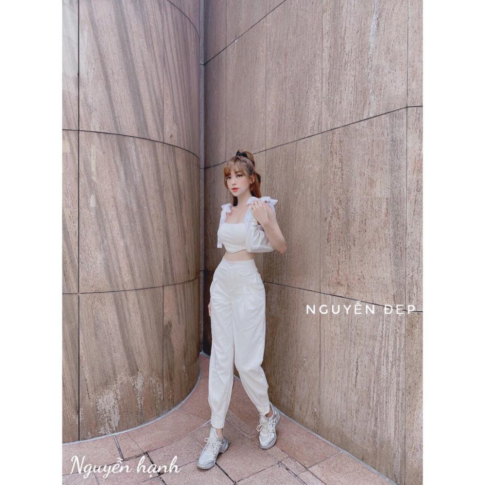 Set đồ nữ cá tính, set quần lửng áo sơ mi, áo quây, áo thun đi chơi sang chảnh mùa hè đẹp 8A00023 JKR | BigBuy360 - bigbuy360.vn