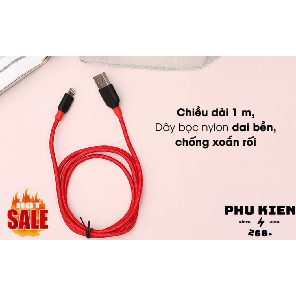 [CHÍNH HÃNG] Cáp Lightning Xmobile DR-L001X. Dòng sạc tối đa 5V–2.1A, Cho tốc độ sạc nhanh, Đường truyền ổn định.