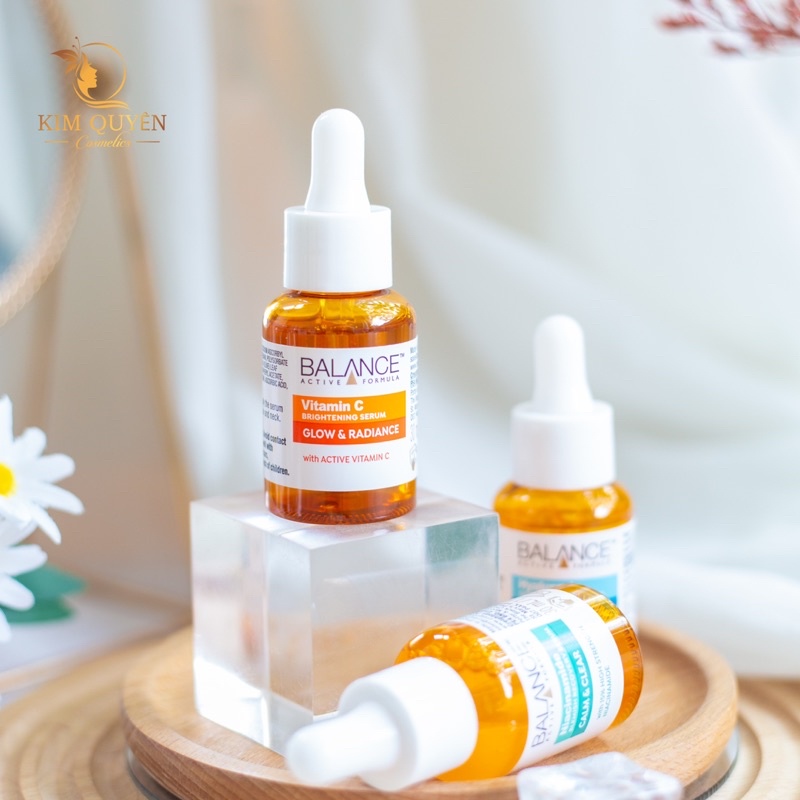 Serum Balance Vitamin C , Niacinamide , Hyaluronic 30ml giúp dưỡng ẩm, sáng da và chống lão hóa vượt trội