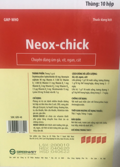 100g úm gà, vịt con, cút Neox- chick