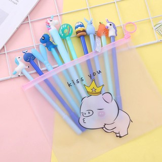 TÚI ZIP ĐỰNG BÚT HÌNH HEO SIÊU CUTE