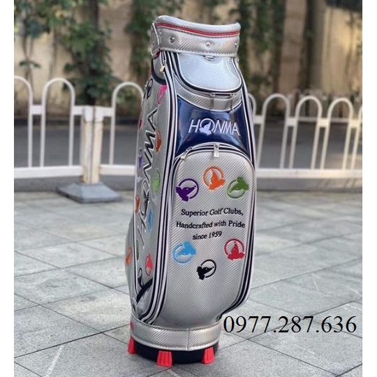 Túi đựng gậy golf Honma túi gậy da PU bóng cao cấp 5 ngăn tiện lợi shop GOLF PRO TM015