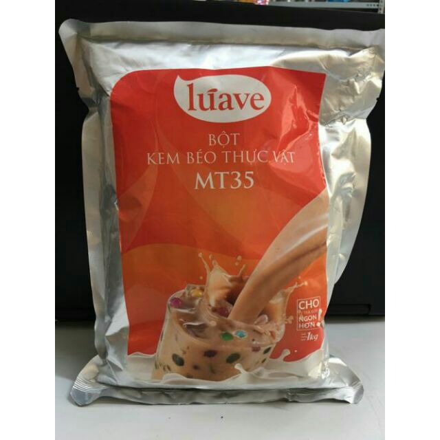 1kg bột kem béo thực vật Luave MT35 -  Indo Kievit Vana Blanca 1kg / gói - pha trà sữa