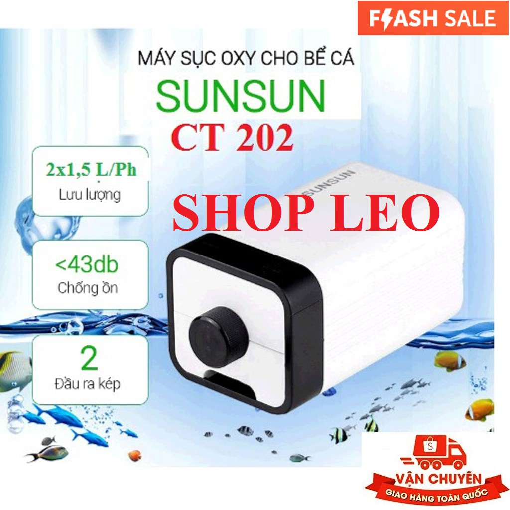MÁY SỦI KHÍ OXY CHO BỂ CÁ SUNSUN CT-202