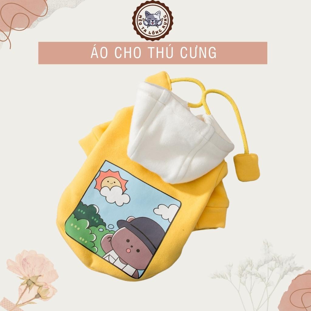 Quần áo cho chó, quần áo cho mèo, áo cho thú cưng nỉ 500 gram đến 10 kg QACM10