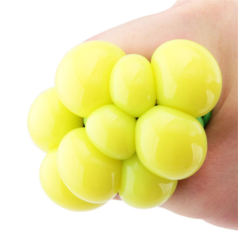 🌟YEW🌟 Random Color New Anti Stress Grape Kids Ball Face Reliever Autism Mood Cute Relief Toy Squeeze