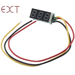 Digital Voltmeter DC 0-100V LED Panel 3-Digital With 3 Wires Green