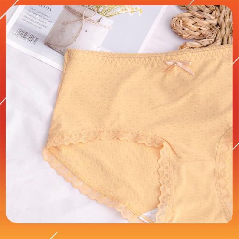 Quần lót nữ chất liệu thông hơi cao cấp viền ren thoáng khí kháng khuẩn nâng mông Q2348